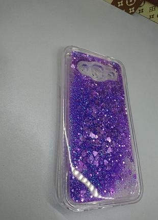 Чехол жидкие блестки для samsung galaxy j5 sm-j500h