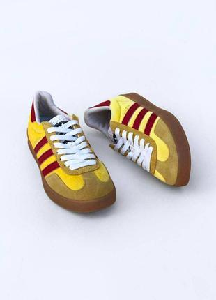 Кроссовки adidas gazelle x gucci yellow