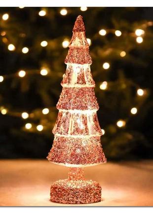 Фігурка новорічна з підсвіткою "різно", 34 см, декор на новий рік
