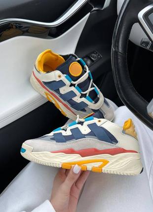 Кроссовки adidas niteball blue yellow lux2 фото