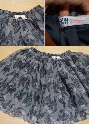 H&m спідниця зайчик 8-10 років юбка