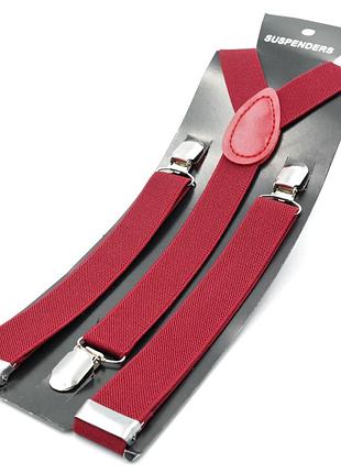 Подтяжки weatro new-y0022 цвет тёмно-красный