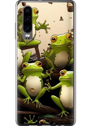 Чехол на huawei p30 жабки "5656u-1622-10746"