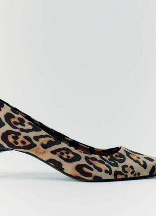 Туфли леопардовые zara