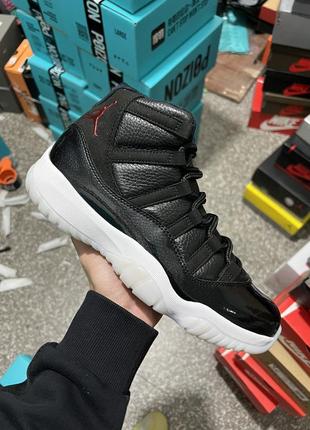 Кроссовки air jordan retro 11 black 72-10 джордан ретро черные