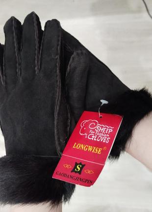 Теплі хутряні перчатки рукавиці, нові