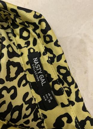 Рубашка блузка nasty gal с леопардовым принтом4 фото