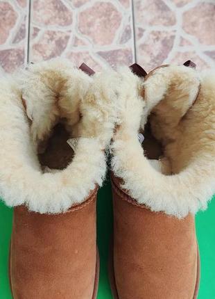 Сапоги ugg australia mini bailey bow ii boot кожа-замша-мех8 фото