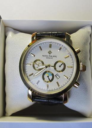 Мужские наручные часы рр с белым циферблатом ( код: ibw029o )