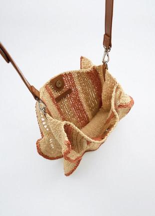 Стильная плетеная сумка zara3 фото