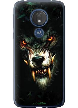 Чехол на motorola moto g7 power дьявольский волк "833u-1657-10746"