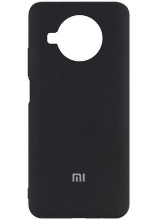 Чехол silicone cover my color full protective (a) для xiaomi mi 10t lite / redmi note 9 pro 5g черный / black