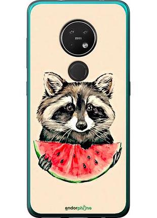 Чехол на nokia 7.2 енотик с арбузом "4605u-1792-10746"