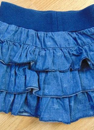 Юбка джинсовая на 0,9 - 2 года1 фото
