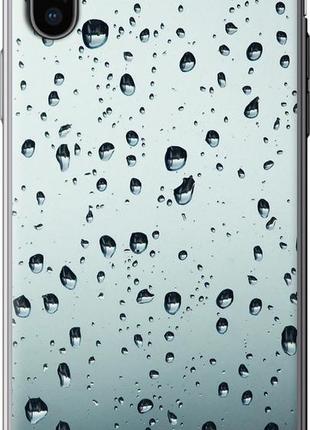 Чехол на iphone xs стекло в каплях "848u-1583-10746"