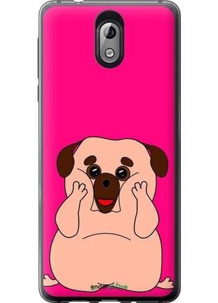 Чохол на nokia 3.1 веселий мопс "4908u-1530-10746"