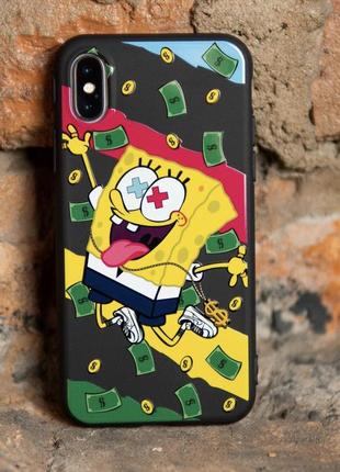 Премиум чехлы на iphone ,xiaomi , meizu ,huawei и samsung sponge bob \ губка боб