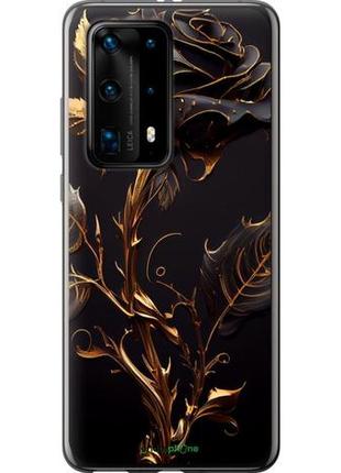 Чехол на huawei p40 pro plus роза 3 "5552u-1917-10746"