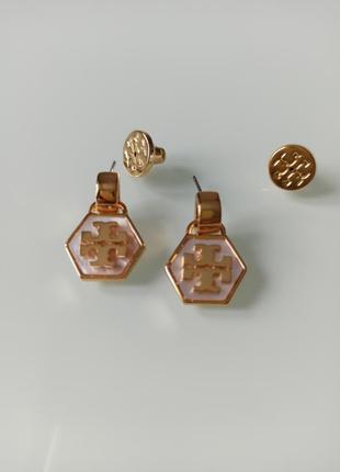 Серьги бижутерия tory burch3 фото