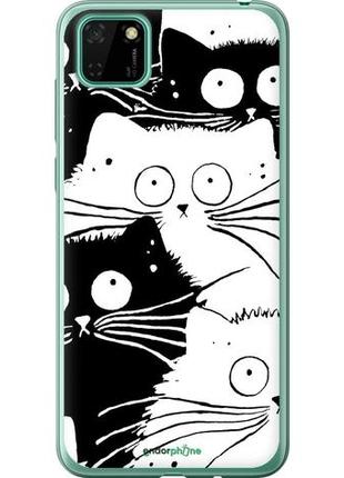 Чехол на huawei y5p коты v2 "3565u-1936-10746"