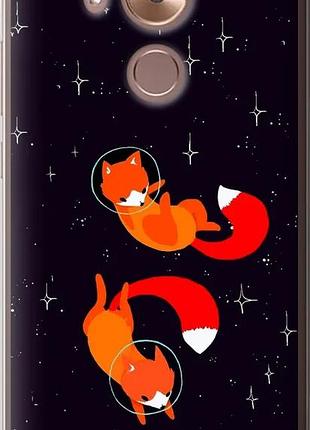 Чехол на huawei mate 8 лисички в космосе "4519u-269-10746"