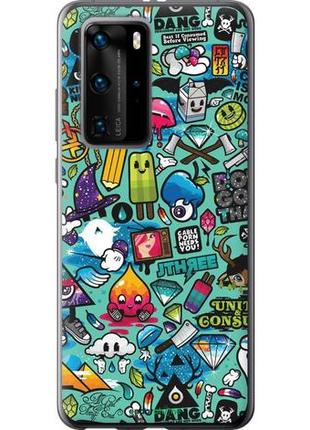 Чехол на huawei p40 pro стикер бомбинг 1 "693u-1839-10746"