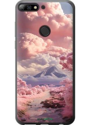 Чохол на huawei honor 7c pro рожеві хмари "5660u-2070-10746"