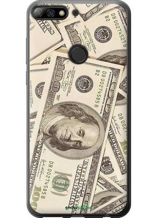 Чехол на huawei y7 prime 2018 доллары "3016u-1509-10746"