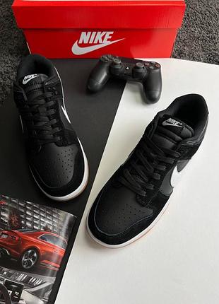 Мужские кроссовки nike sb dunk low / Найк дак / демисезонные / весенние, летние, осенние / обувь / кожа, замша / бежевые, черные, белые, серые