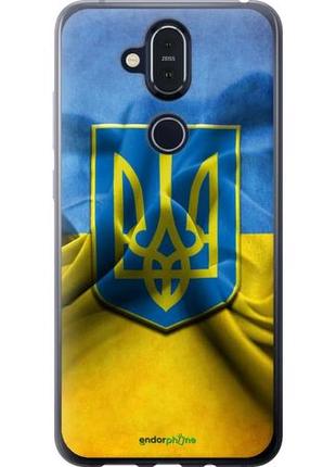 Чехол на nokia 8.1 флаг и герб украины 1 "375u-1620-10746"