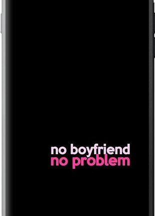 Чехол на iphone 7 plus розовый no boyfriend no problem "4549u-337-10746"