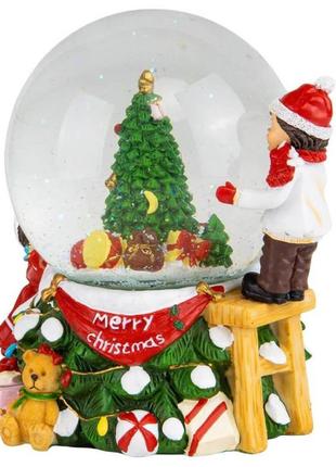 Снігова куля "новорічна диво", куля зі снігом, декор на новий рік, новорічний декор