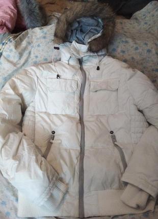 Белая теплая курткабелая теплая куртка германия10 фото