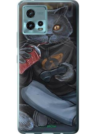 Чехол на motorola g72 gamer cat "4140u-2859-10746"