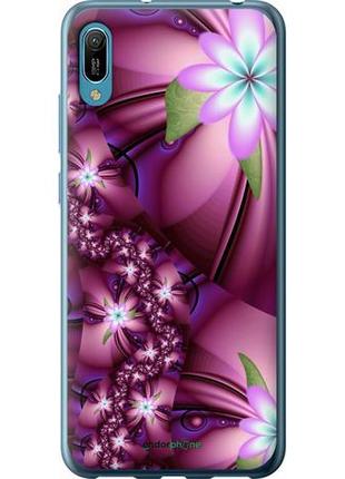 Чехол на huawei y6 2019 цветочная мозаика "1961u-1666-10746"