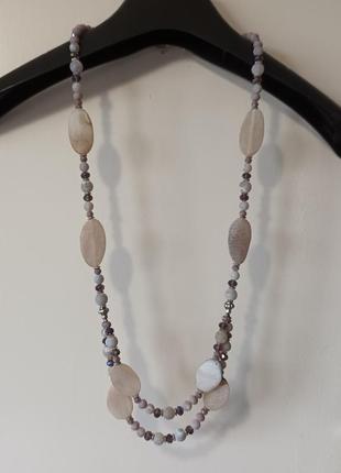 Африканський агат намисто кольє натуральний камінь компаньйони6 фото