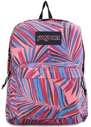 Молодежный рюкзак из полиэстера 25l jansport superbreak разноцветный3 фото