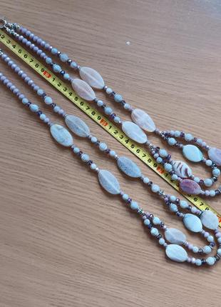 Африканський агат намисто кольє натуральний камінь компаньйони9 фото