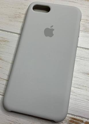 Силіконовий чохол silicone case для iphone 7 / 8 білий white 9 (бампер)