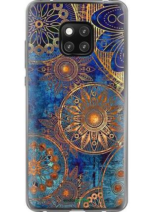 Чехол на huawei mate 20 pro золотой узор "678u-1567-10746"