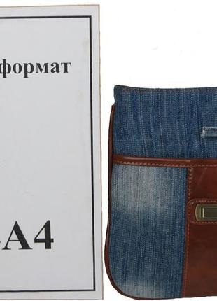 Жіноча наплічна джинсова сумка fashion jeans bag синя8 фото