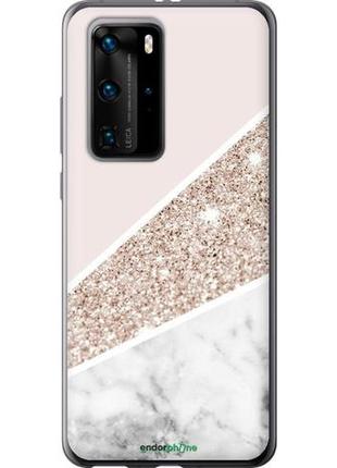 Чехол на huawei p40 pro пастельный мрамор "4342u-1839-10746"