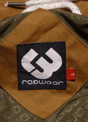 Замечательная фирменная веганская куртка цвета охры ragwear германия l.8 фото