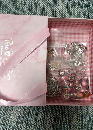 Набор для творчества девочке для создания детских шарм-браслетов