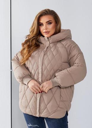 Жіноча тепла зимова стьобана коротка куртка,женская зимняя тёплая короткая куртка стёганая,балонова,пуховик