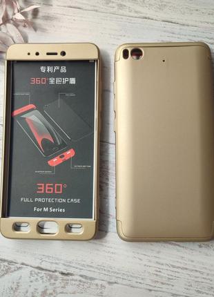 Надійний чехол full cover для телефону xiaomi  mi5s mi 5s захист 360 на сяоми ксіомі мі5с