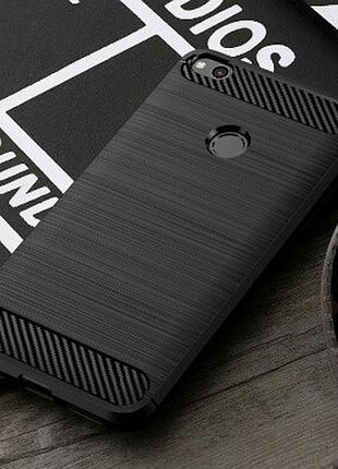Чехол для xiaomi redmi note 5a prime силіконовий карбонові вставки carbon tpu на сяоми редмі 5а прайм силікон