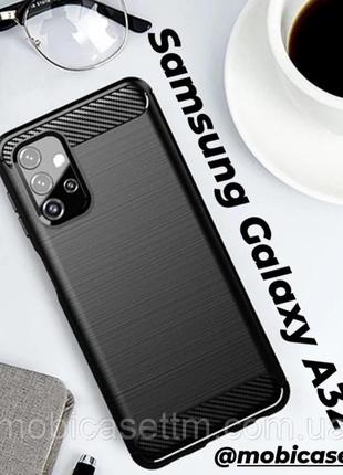 Чехол ipaky carbon для samsung galaxy a32 чохол на самсунг а32 бампер протиударний1 фото