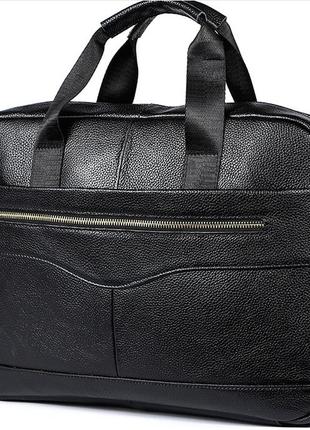 Портфель кожаный мужской черный buffalo bags shim1118a-black