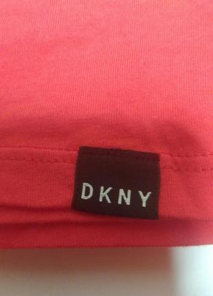 Червона футболка з прозорими вставками dkny (не сток, не секонд)8 фото